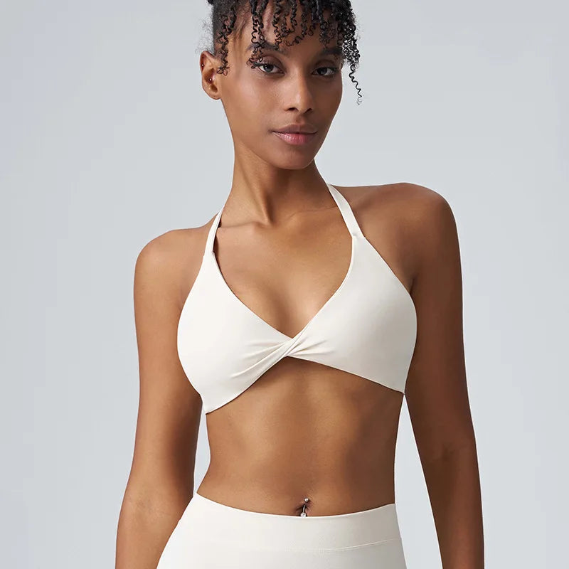 TwistFlex Halter Sports Bra