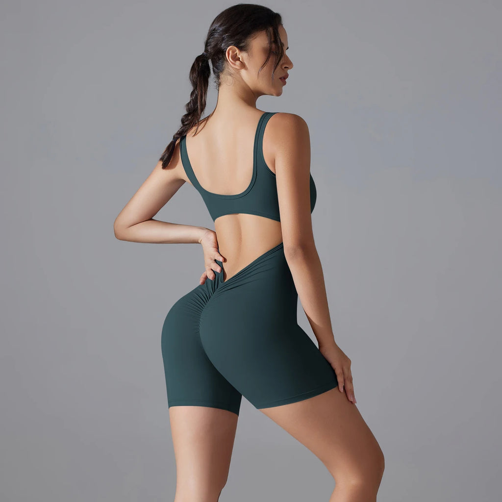 💚 MB Wear V-Back Sculpt Romper