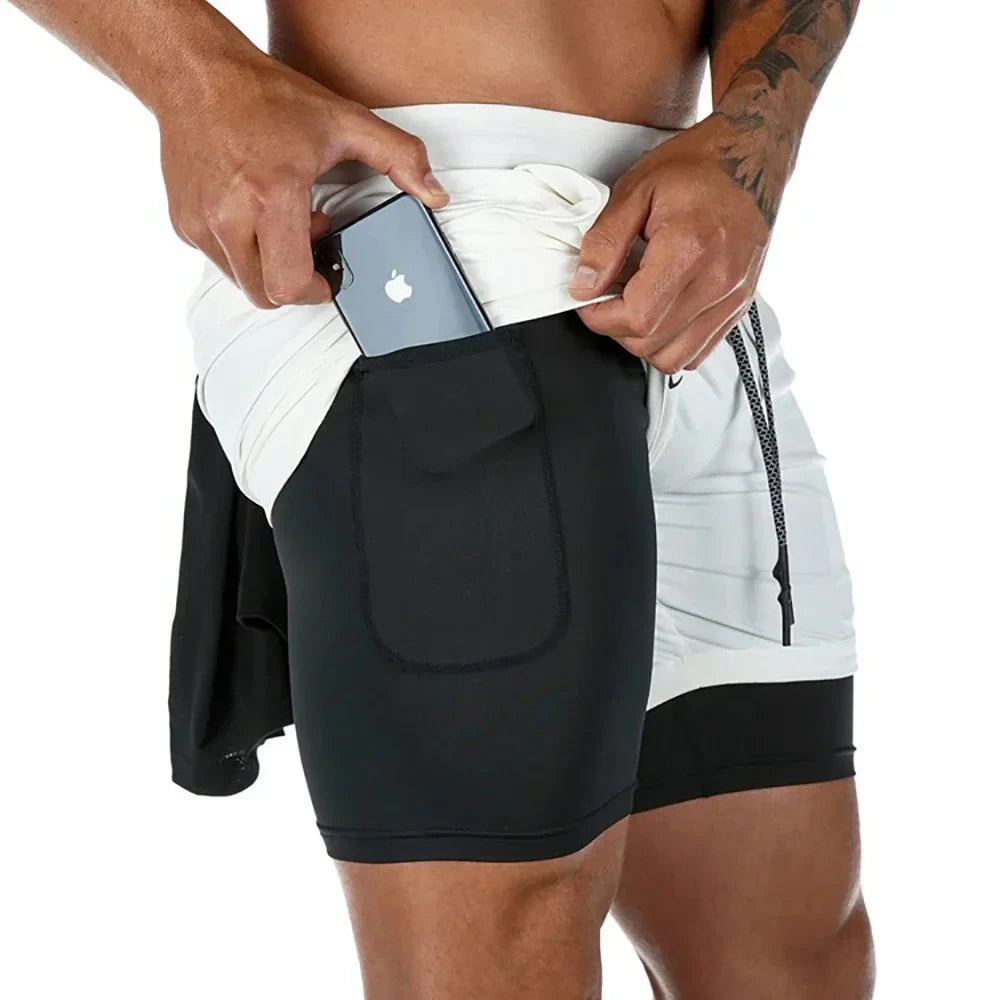 🔥MB Wear Dual Layer Running Shorts