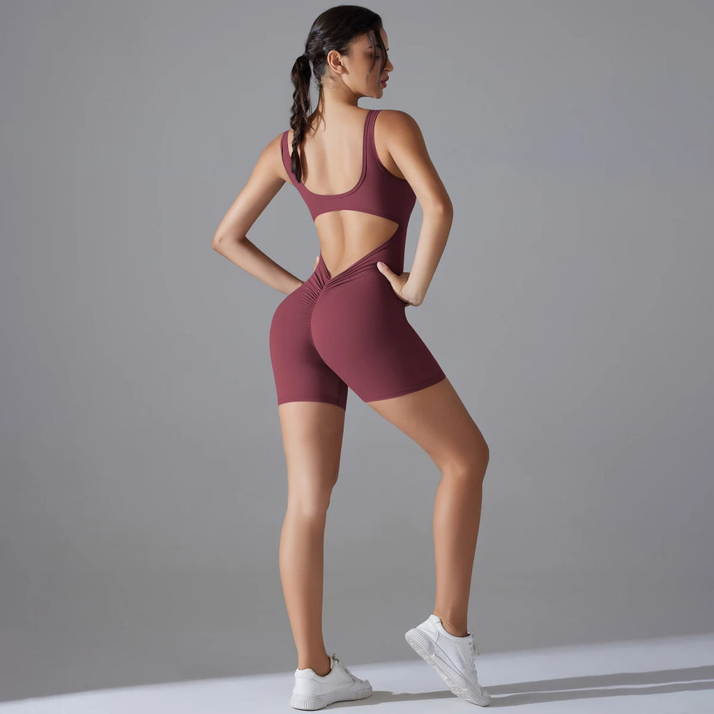 💚 MB Wear V-Back Sculpt Romper