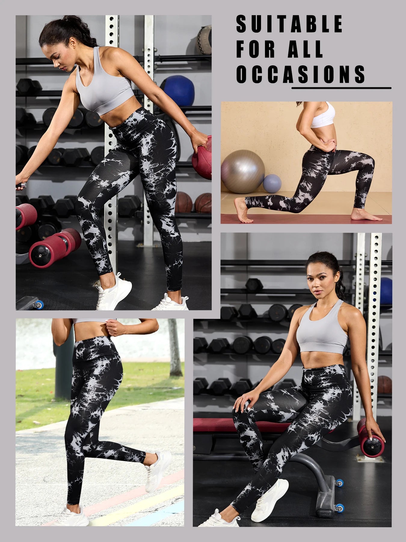 🌌 MB Wear Tie-Dye Performance Leggings