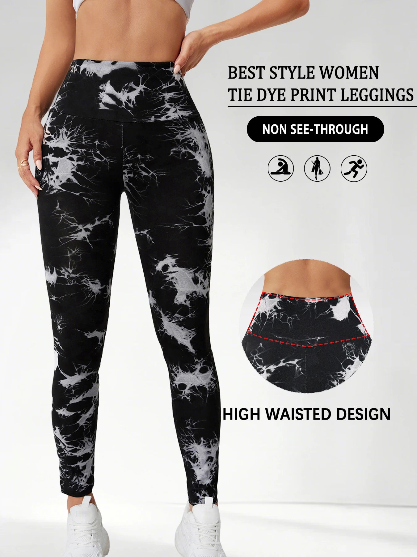 🌌 MB Wear Tie-Dye Performance Leggings