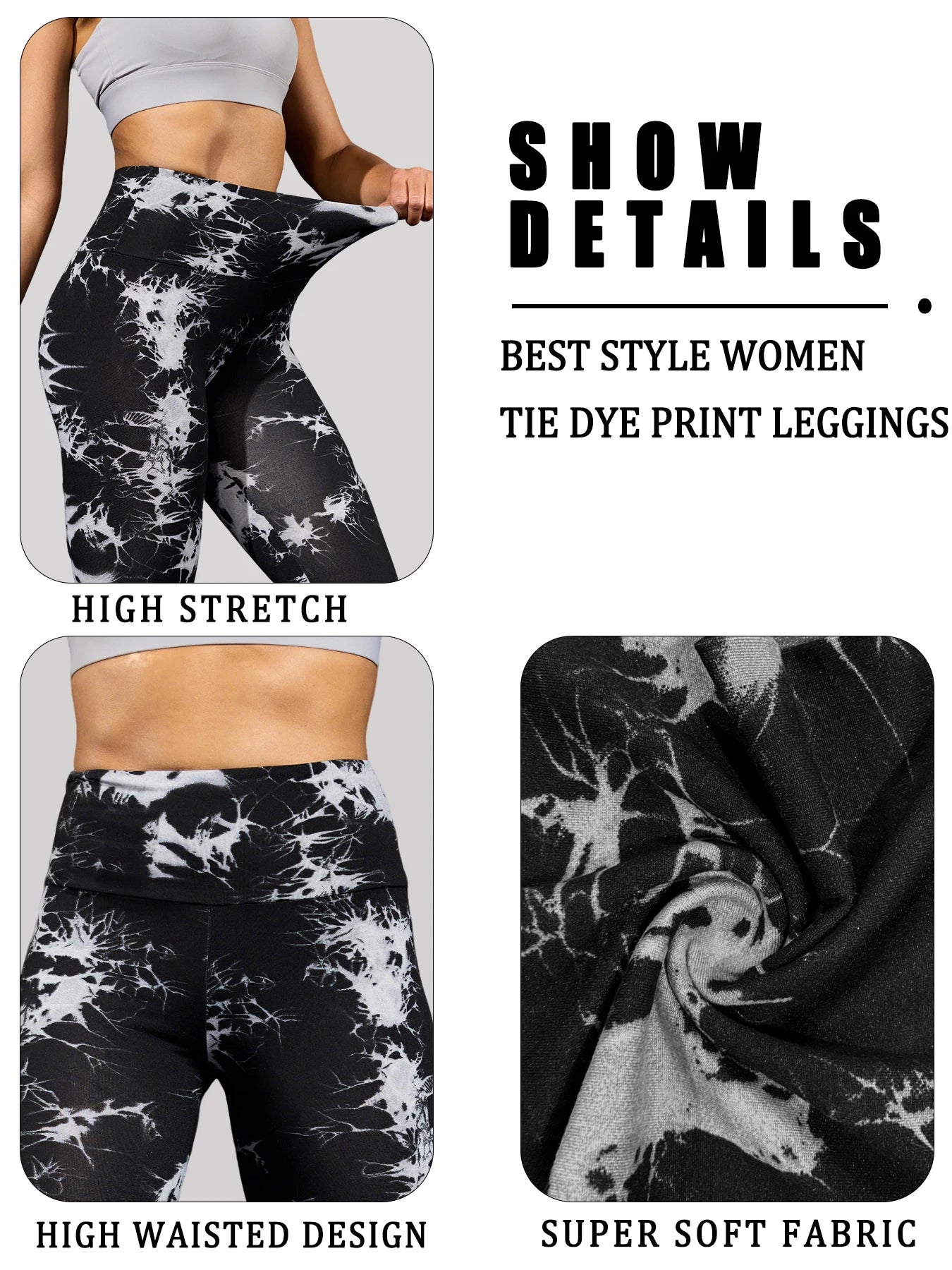 🌌 MB Wear Tie-Dye Performance Leggings