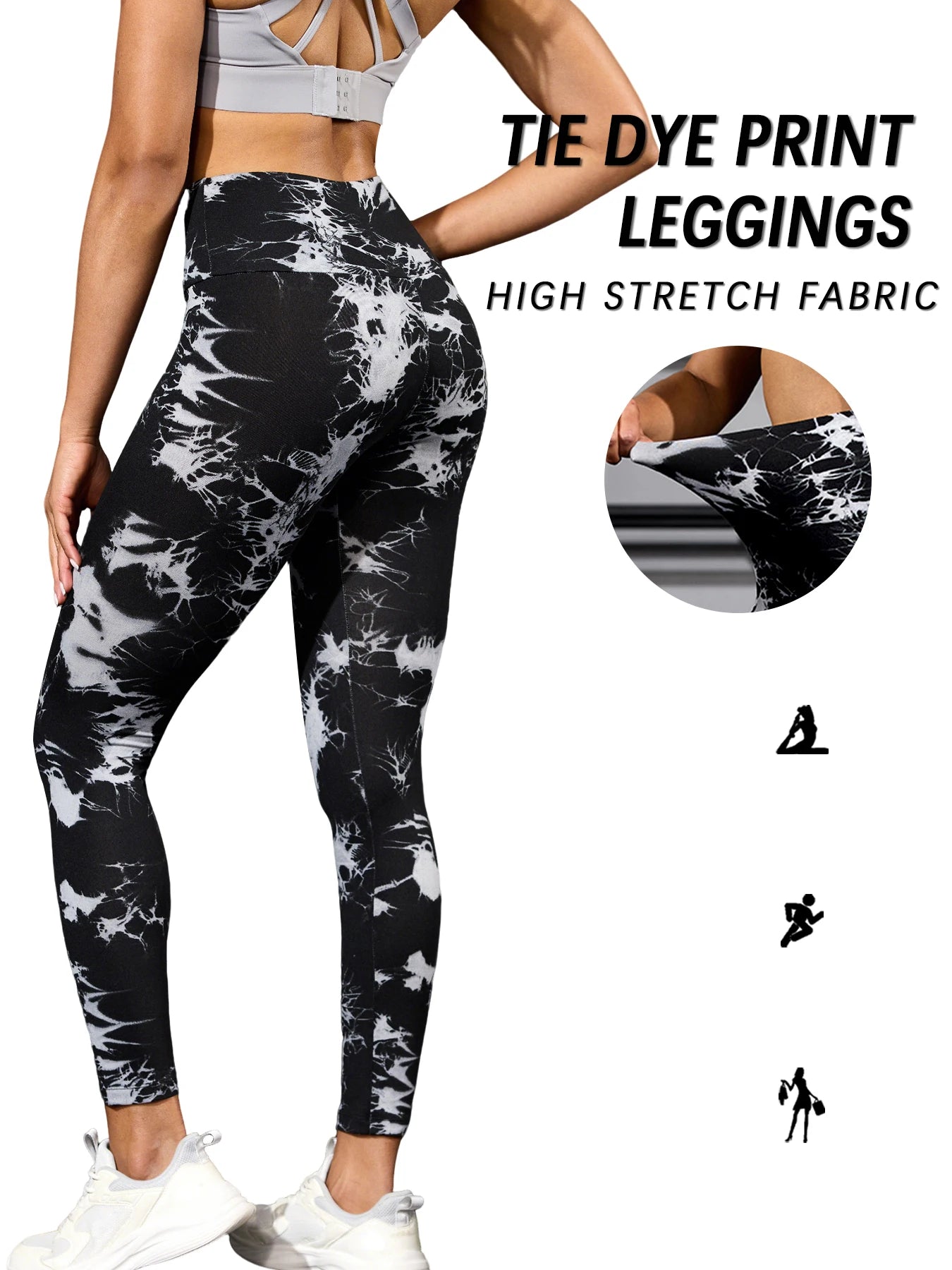 🌌 MB Wear Tie-Dye Performance Leggings