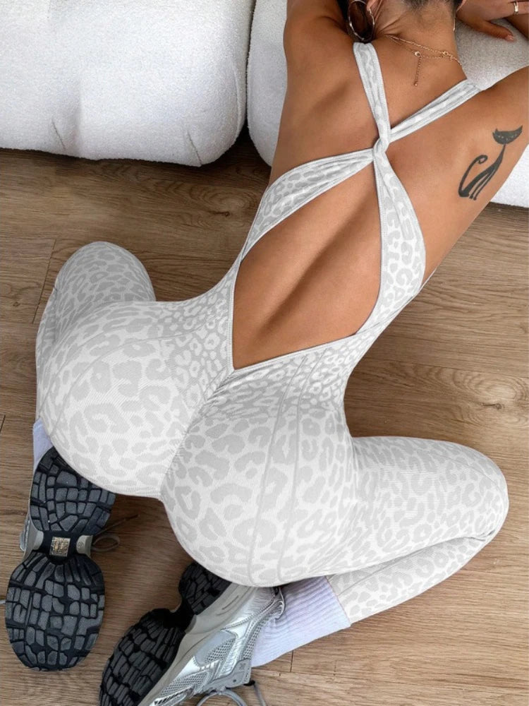 🐆 MB Wear Leopard Sculpt Jumpsuit