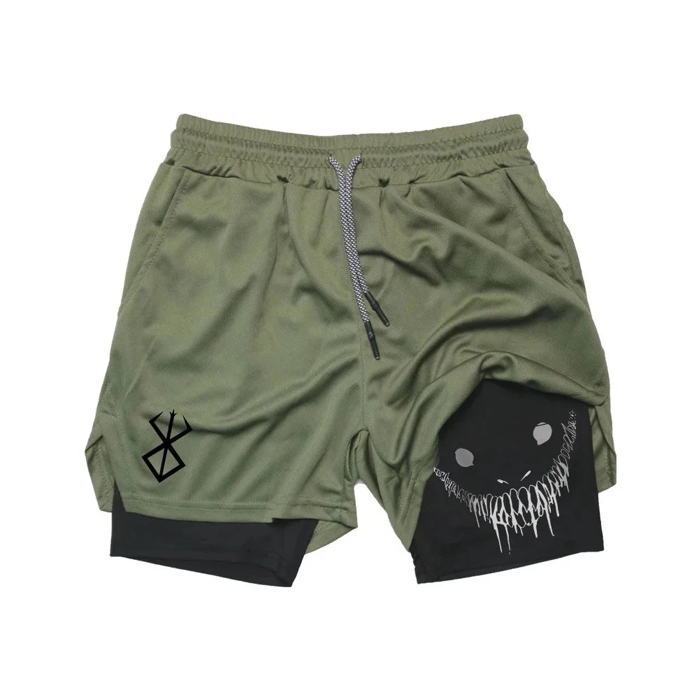 🔥MB Wear Dual Layer Running Shorts