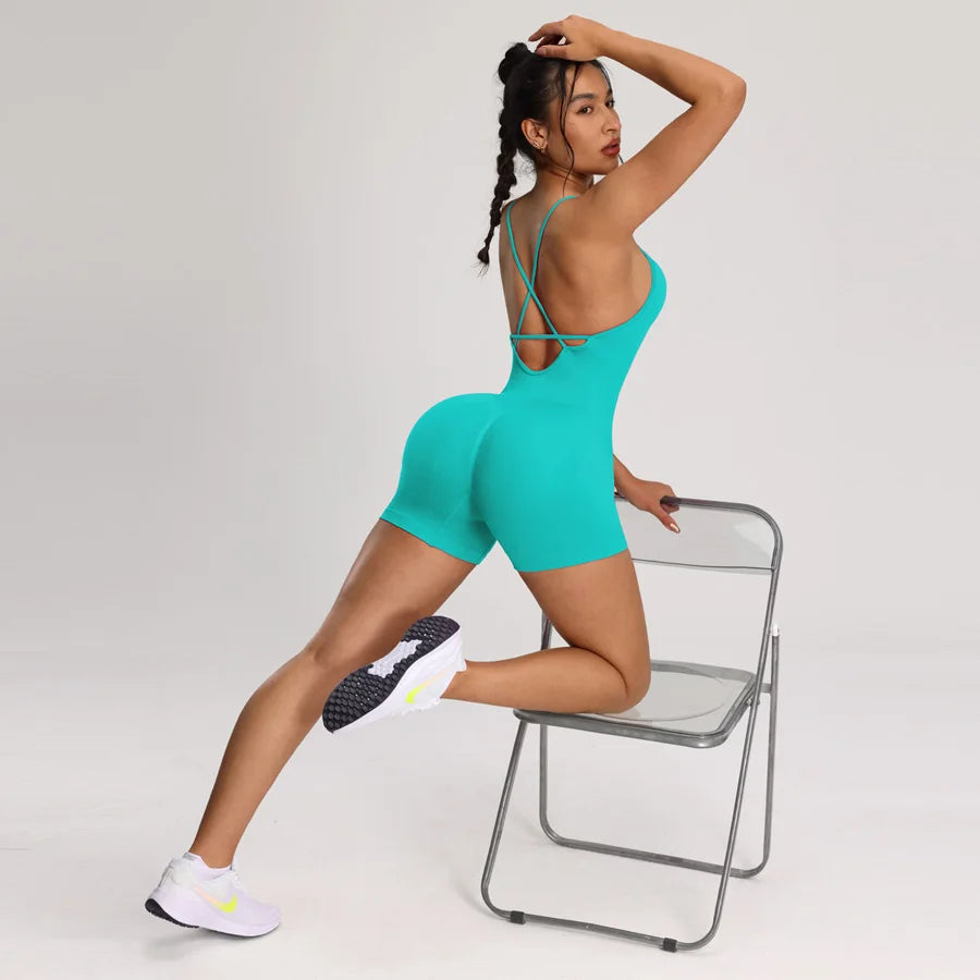 💎 MB Wear SculptFit Backless Romper